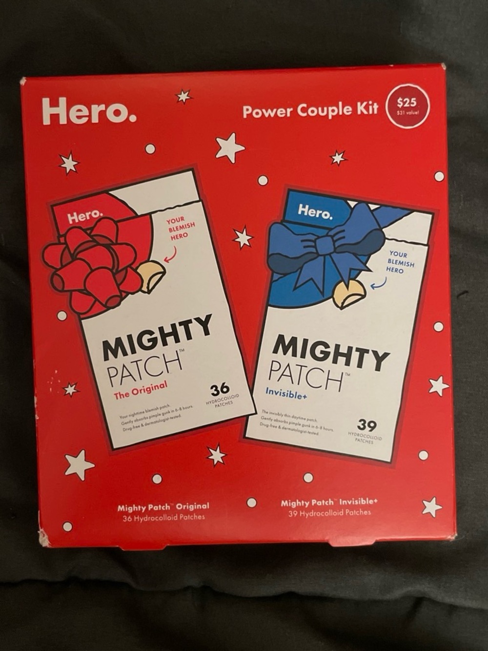 Mighty Patch Power Couple Kit — Red & Blue